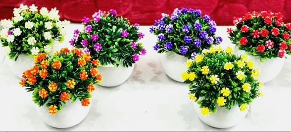 بورس انواع مختلف گل مصنوعی سالنی بزرگ